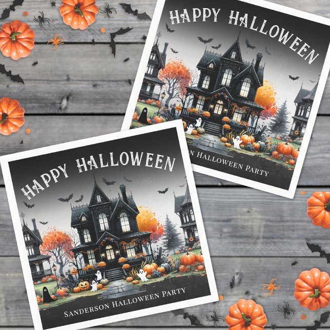 Guardanapo De Papel Feliz Festa de Halloween (Happy Halloween Party Napkins)