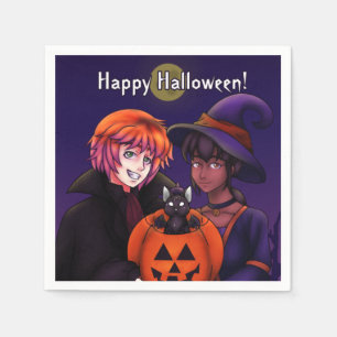 Guardanapo De Papel Feliz Figurino de Halloween