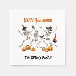 Guardanapo De Papel Feliz Halloween Dancing Skeletons