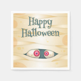 Guardanapo De Papel Feliz Halloween Mummy