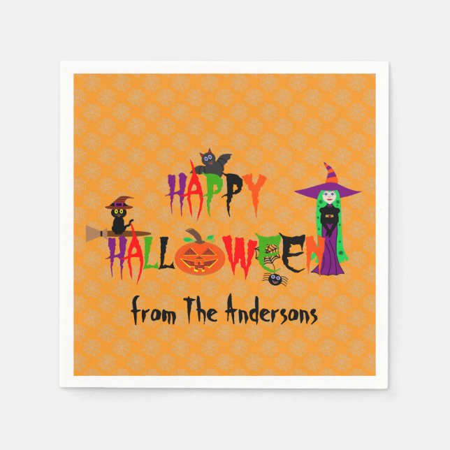 Guardanapo De Papel Feliz Halloween Napkins (Frente)