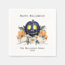 Guardanapo De Papel Feliz Halloween Spooky Samhain Pumpkins Crystals