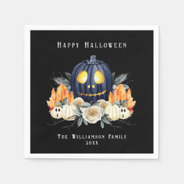 Guardanapo De Papel Feliz Halloween Spooky Samhain Pumpkins Crystals