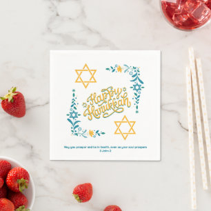 Guardanapo De Papel FELIZ HANUKKAH Chanukah