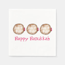 Guardanapo De Papel Feliz Hanukkah Chanukah Jelly Rosquinha Sufganiyah