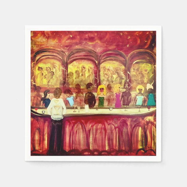 Guardanapo De Papel Feliz Hora Cocktail Napkins (Frente)