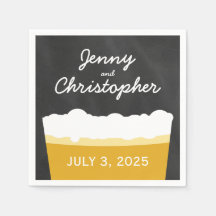 Feliz Hour Brewery Artesanato Beer Party Napkins