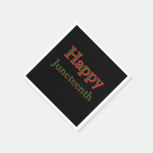 FELIZ JUNETEENTH NAPKINS