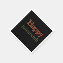 FELIZ JUNETEENTH NAPKINS