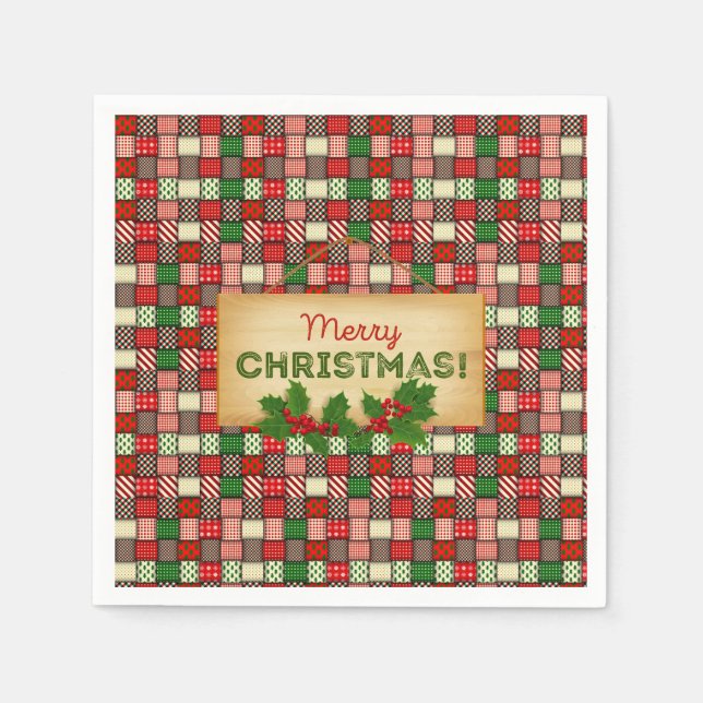 Guardanapo De Papel Feliz Livro de Natal Napkins (Frente)