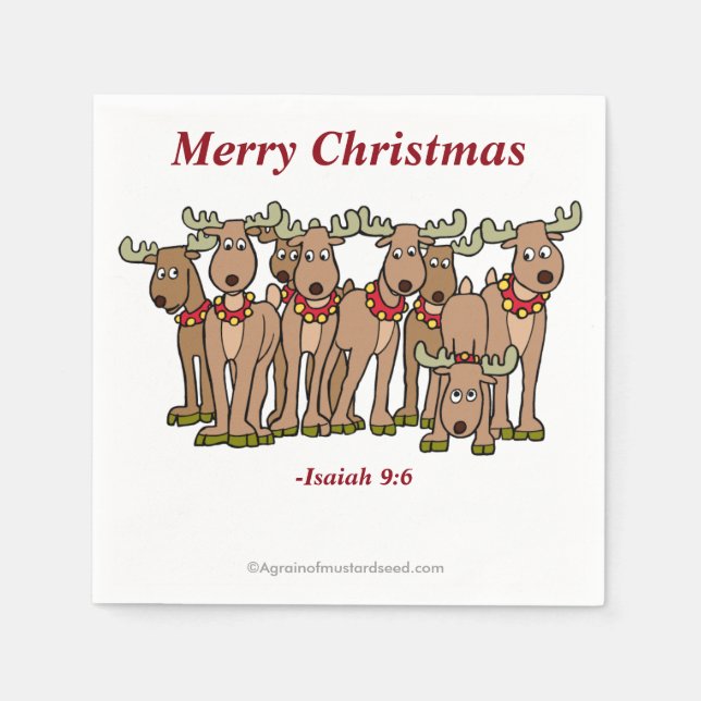 Guardanapo De Papel Feliz Natal (Frente)