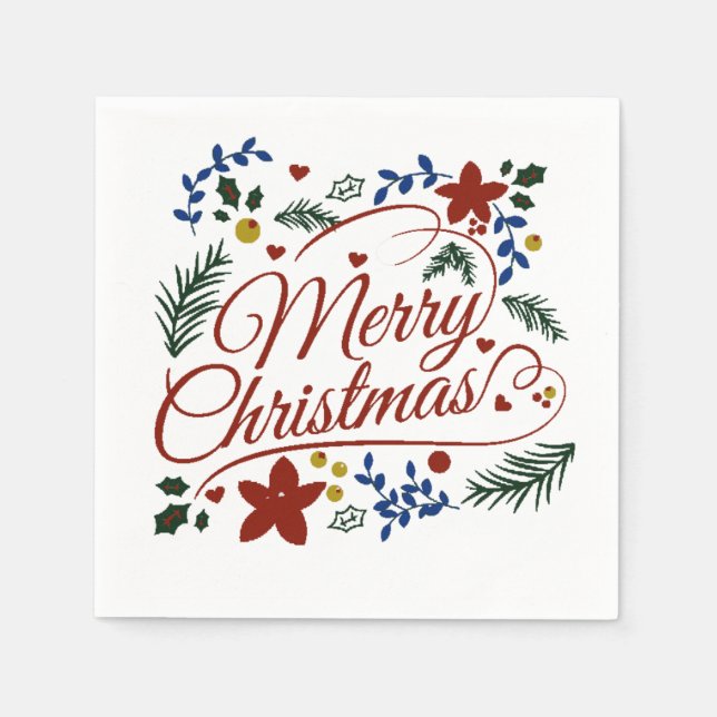 Guardanapo De Papel Feliz Natal (Frente)