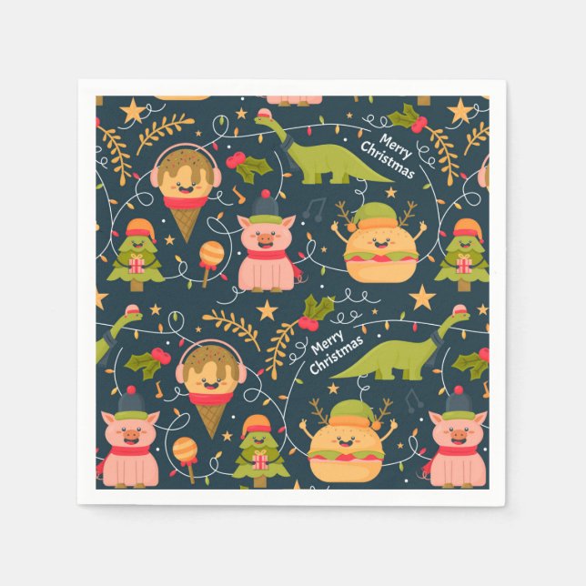 Guardanapo De Papel Feliz Natal (Frente)