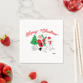 Guardanapo de papel : Feliz Natal
