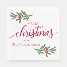 Feliz Natal - Airelas Holly, abeto