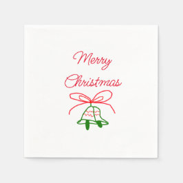 Guardanapo De Papel Feliz Natal arco verde-jingle na moda