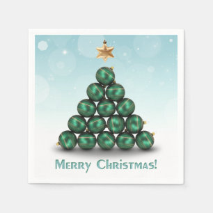 Guardanapo De Papel Feliz Natal - Árvore de Árvore de Casal Design