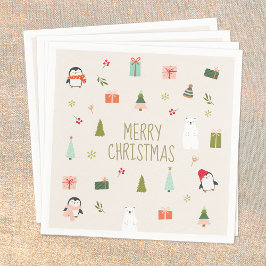 Guardanapo De Papel Feliz Natal, Bonito