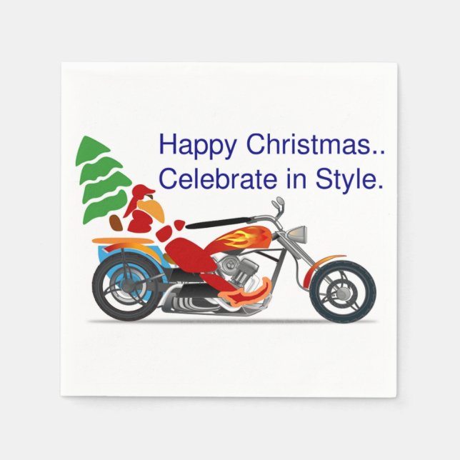 GUARDANAPO DE PAPEL FELIZ NATAL, CELEBRADO NO ESTILO (Frente)