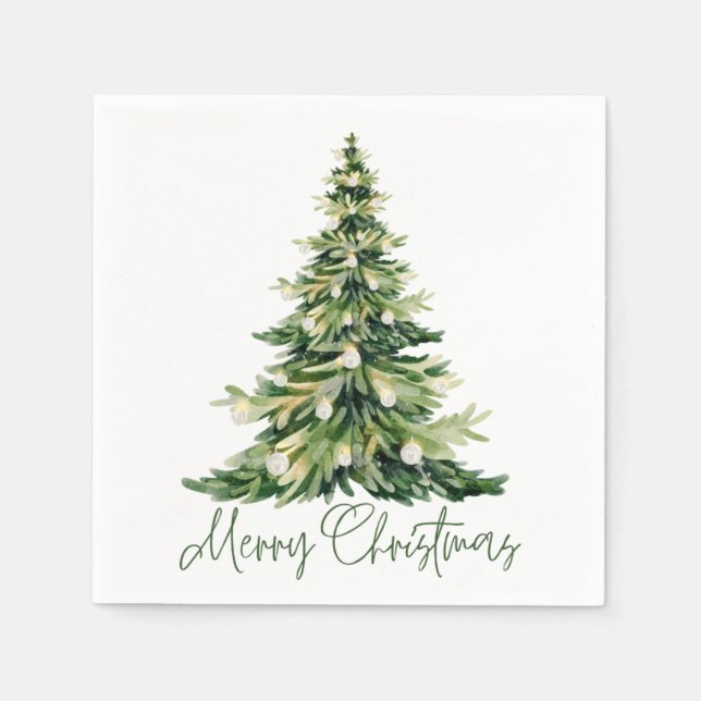 Guardanapo De Papel Feliz Natal Cocktail Napkins (Frente)