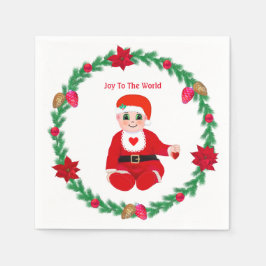 Guardanapo De Papel Feliz Natal, doce e pinheira