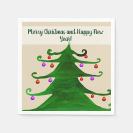 Guardanapo De Papel Feliz Natal e Feliz ano novo Napkins