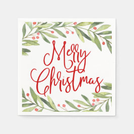 Guardanapo De Papel Feliz Natal Feriado Feriado Feriado Cocktail