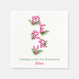 Guardanapo De Papel Feliz Natal Festa de Férias Verdes