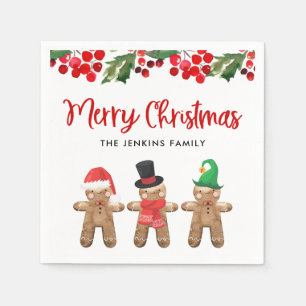 Guardanapo De Papel Feliz Natal Festa Holly Paper Napkins