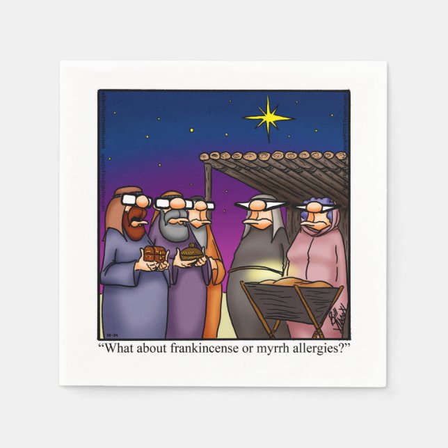 Guardanapo De Papel Feliz Natal Festa Humor Napkins (Frente)