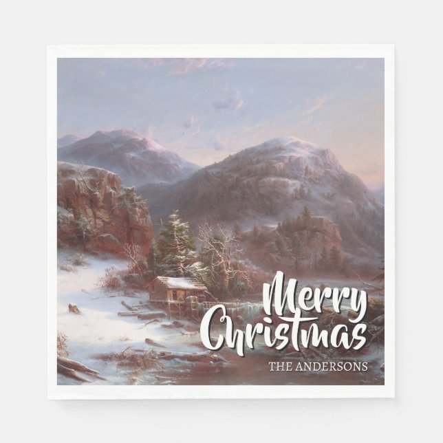 Guardanapo De Papel Feliz Natal Festivo Gignoux (Frente)