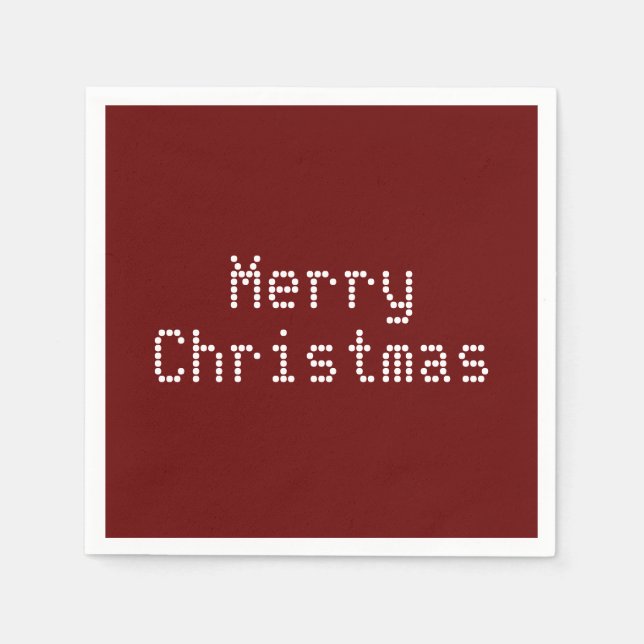 Guardanapo De Papel "Feliz Natal", livro branco de férias (Frente)
