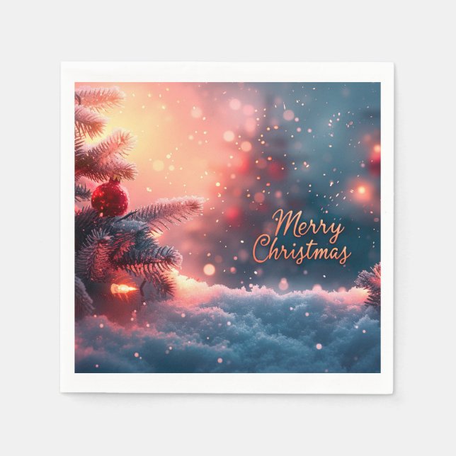 Guardanapo De Papel Feliz Natal Napkin (Frente)