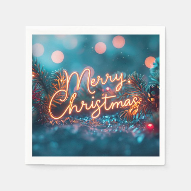 Guardanapo De Papel Feliz Natal Napkins (Frente)