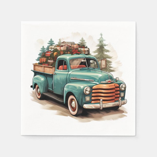 Guardanapo De Papel Feliz Natal Napkins (Frente)