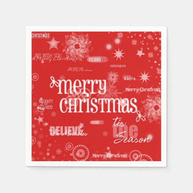 Guardanapo De Papel Feliz Natal Napkins (Frente)