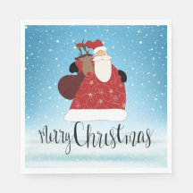 Feliz Natal Papai Noel e Rudolph