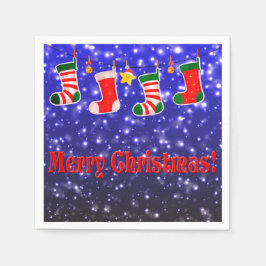 Guardanapo De Papel Feliz Natal Papelão Napkins