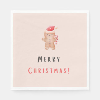 Guardanapo De Papel Feliz Natal Pastel Pink Gingerpão