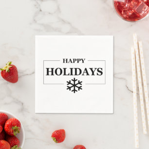 Guardanapo De Papel Feliz Natal Presente Personalizado de Natal