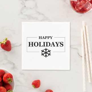 Guardanapo De Papel Feliz Natal Presente Personalizado de Natal