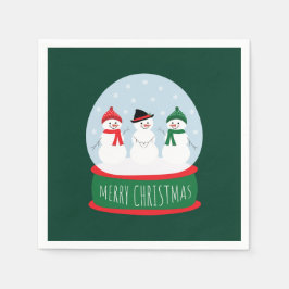 Guardanapo De Papel Feliz Natal Snowmen
