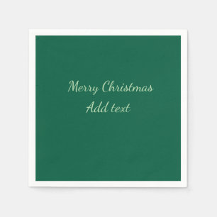 Guardanapo De Papel Feliz Natal verde plano solo holida
