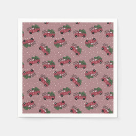 Guardanapo De Papel Feliz Natal Vintage Red Truck