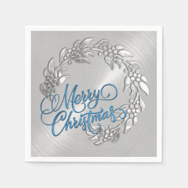 Guardanapo De Papel Feliz Natal Wreath