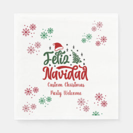 Guardanapo De Papel Feliz Navidad Espanhola Feliz Natal