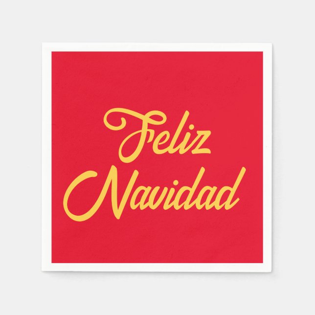 Guardanapo De Papel Feliz Navidad Paper Napkin (Frente)