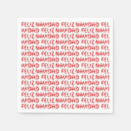 Guardanapo De Papel Feliz Navidad Red Chile Pepper