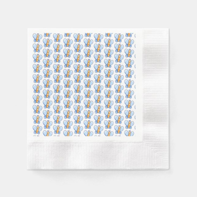 Guardanapo De Papel Feliz papel de Chá de fraldas de borboleta Napkins (Frente)