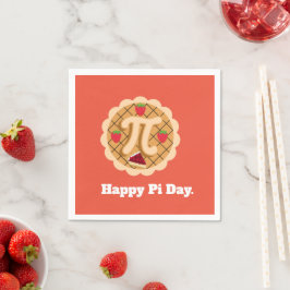 Guardanapo De Papel Feliz Pi Day Cherry Pie Cute 3.14
